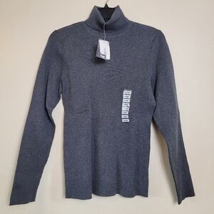 Style & Co New with Tags Turtle Neck Shirt Gray Size Large